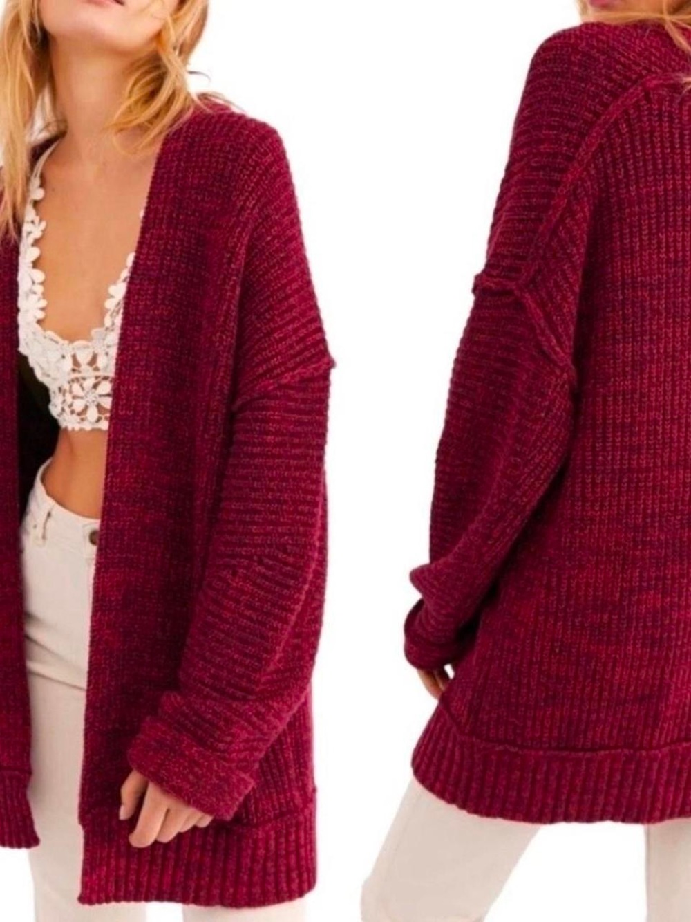 Free People Knit Sweater Cardigan